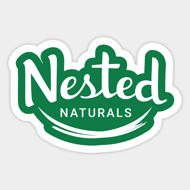 NestedNaturals White Logo Sticker by NestedNaturals